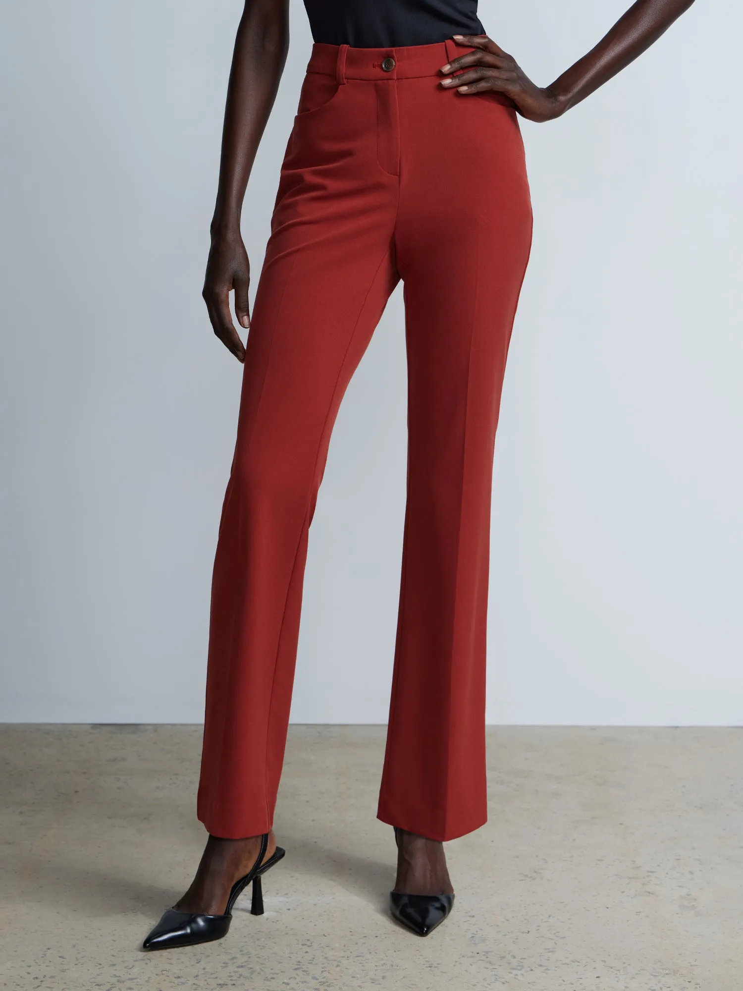 Tailored Straight Leg Pants