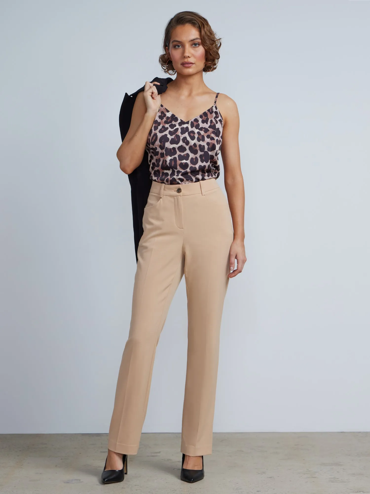 Tailored Straight Leg Pants