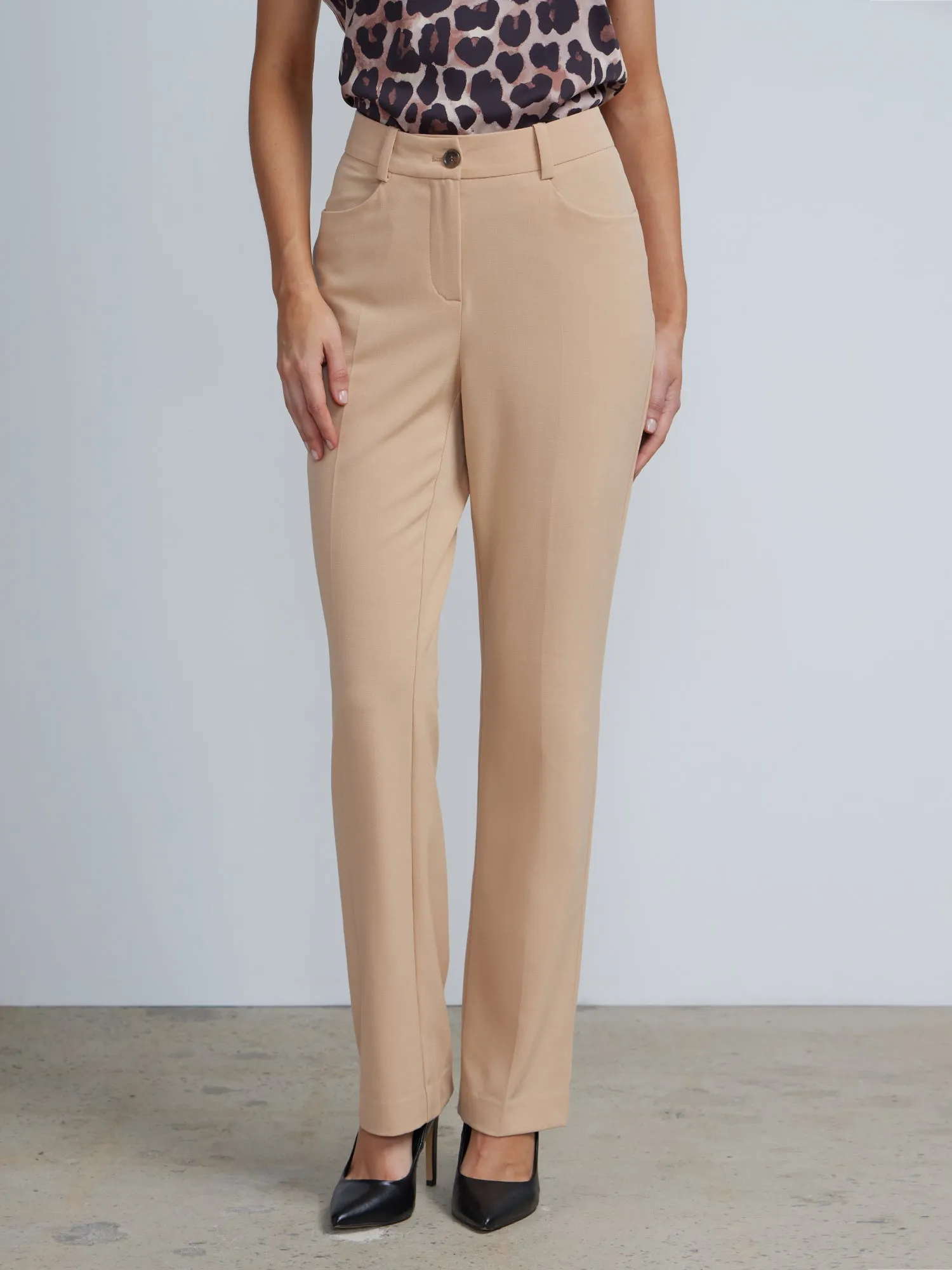 Tailored Straight Leg Pants