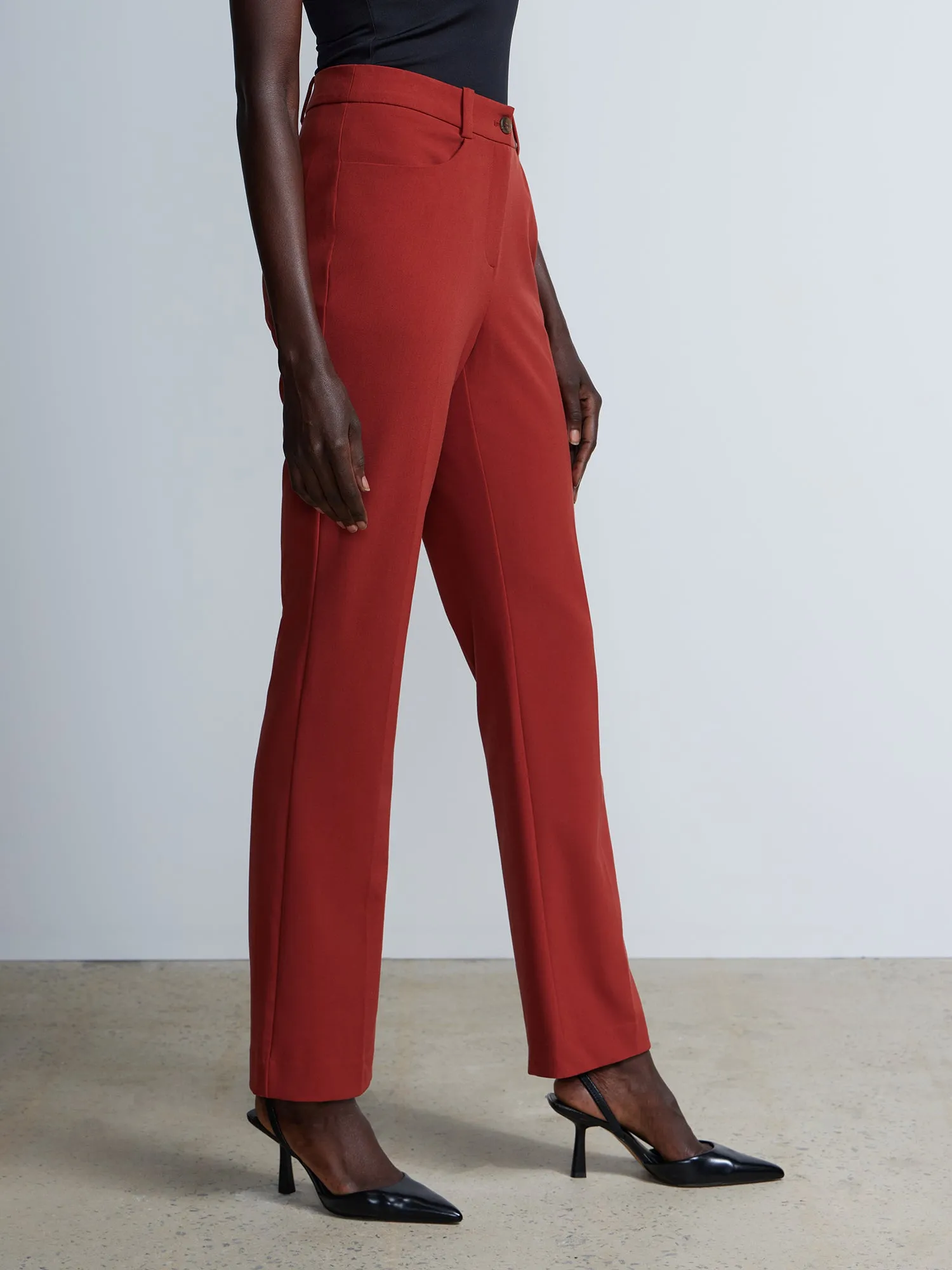 Tailored Straight Leg Pants