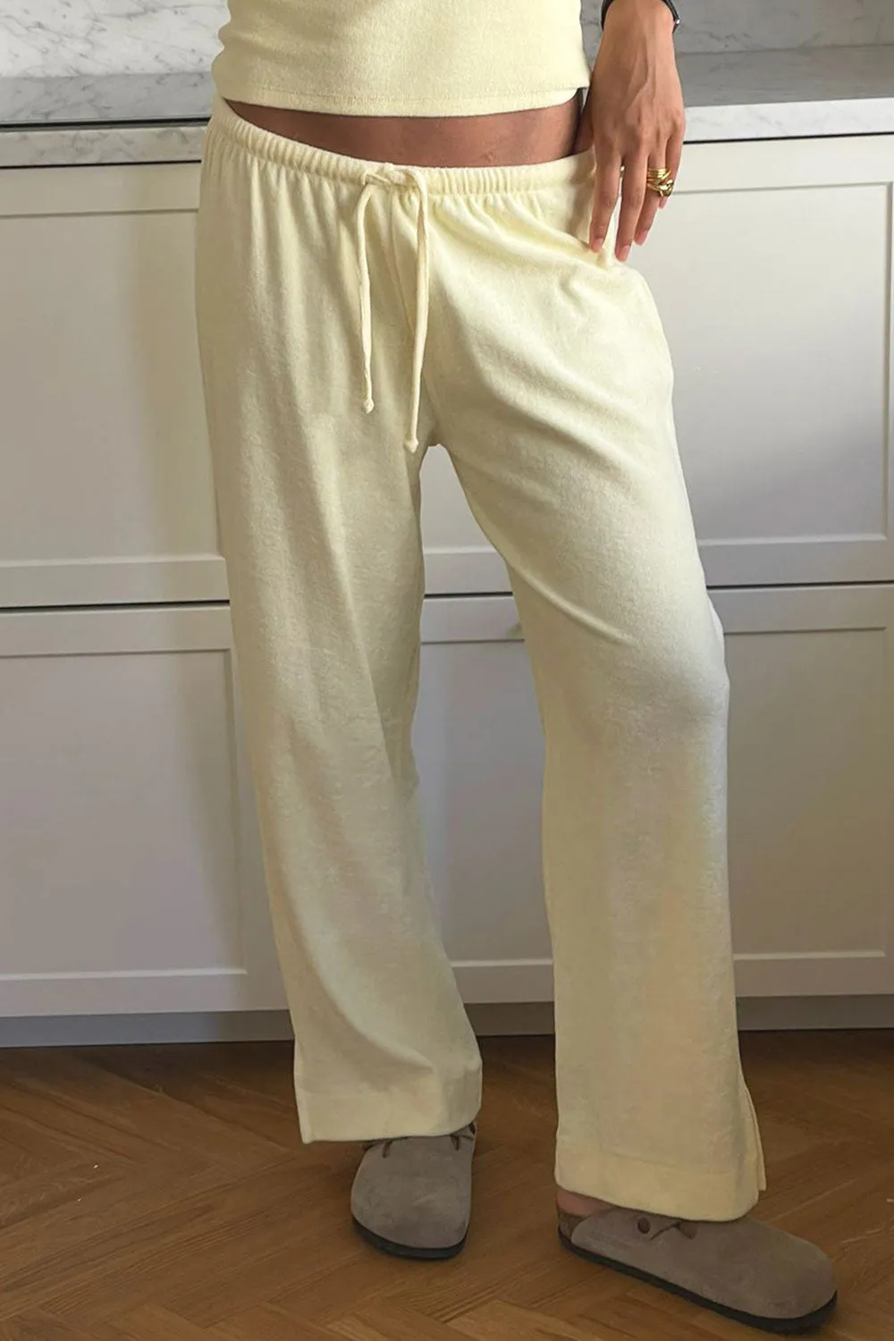 Terry Ankle Pants - Baby Sun