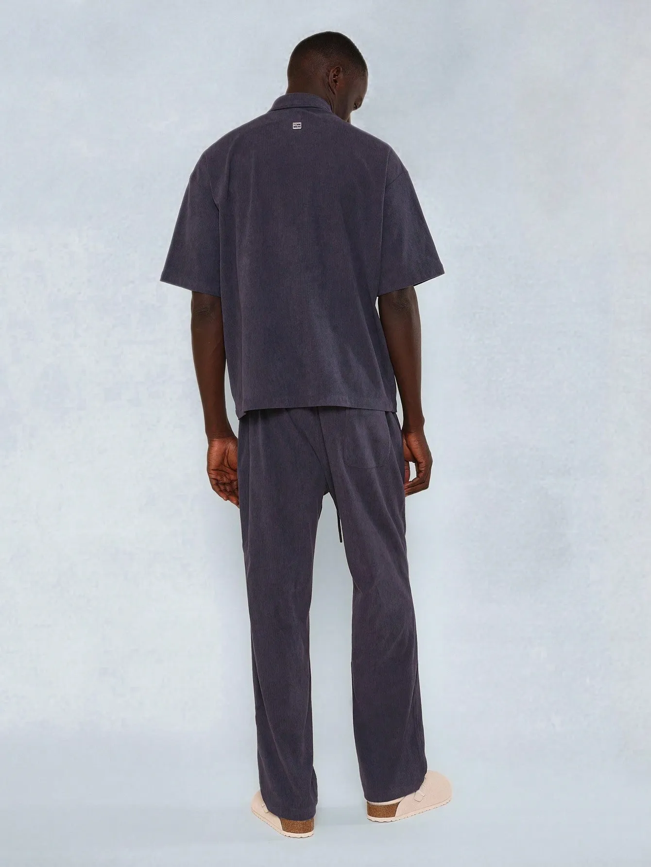 Textured Regular Fit Shirt And Straight Fit Pant 2 Piece Set