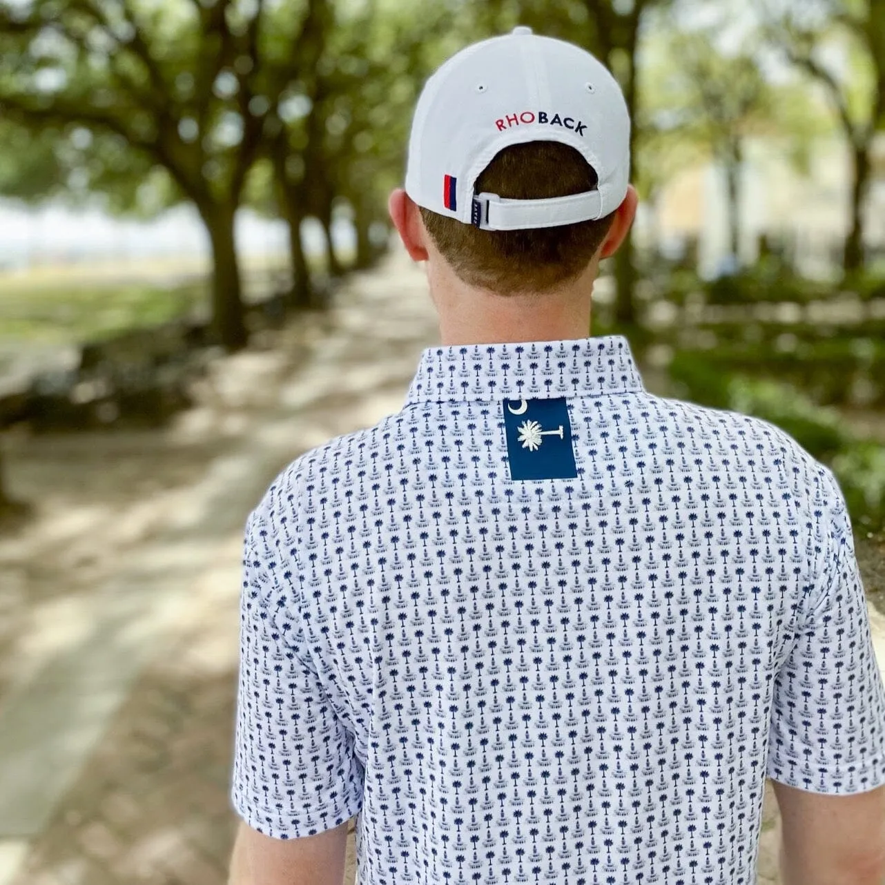 The Chucktown | Performance Polo | The Chucktown - White/Admiral Navy