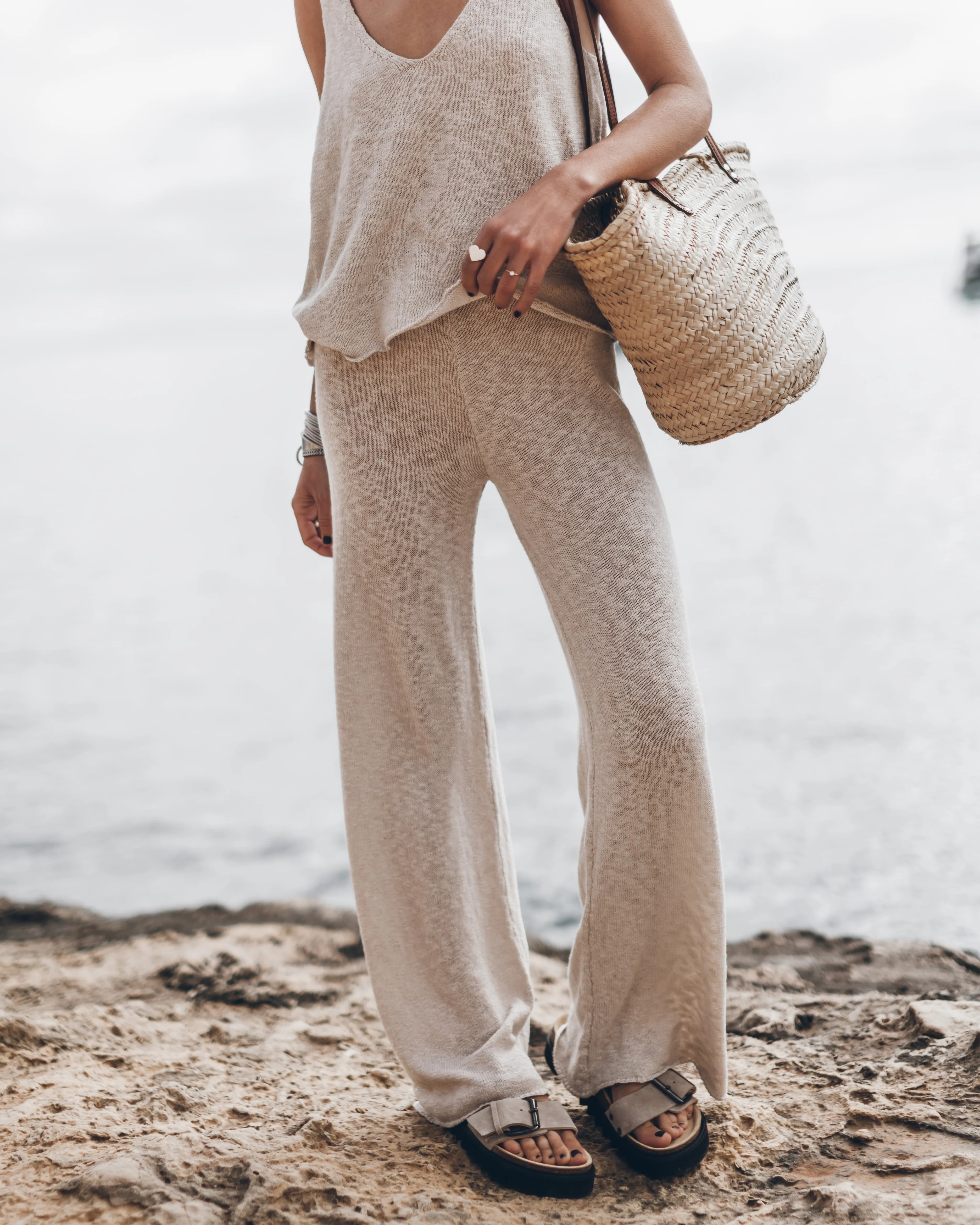 The Light Thin Knit Pants