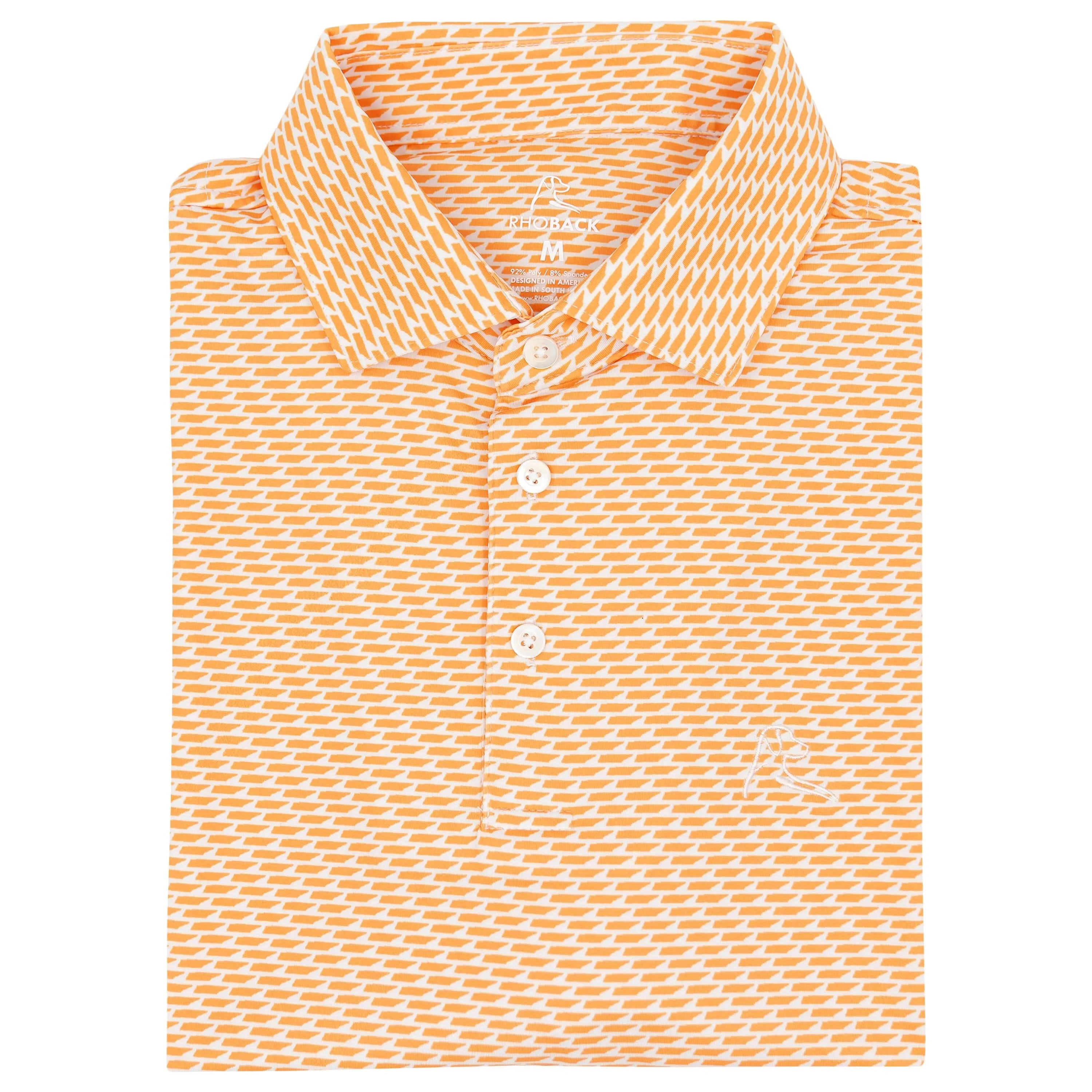 The Tenn | Performance Polo | The Tenn - Papaya Orange/White