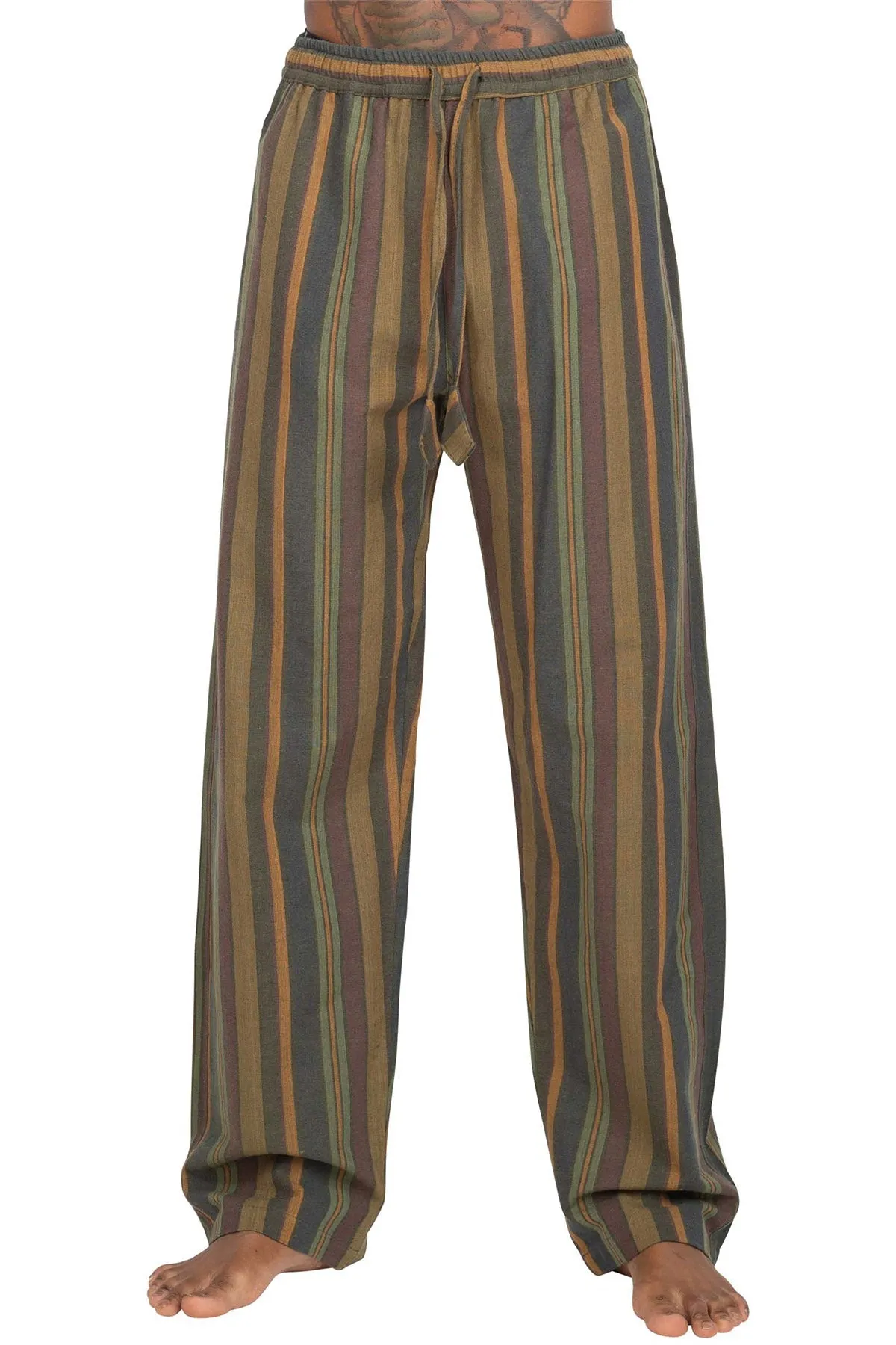 Unisex Stripe Comfy Lounge Pant with Elastic Waist