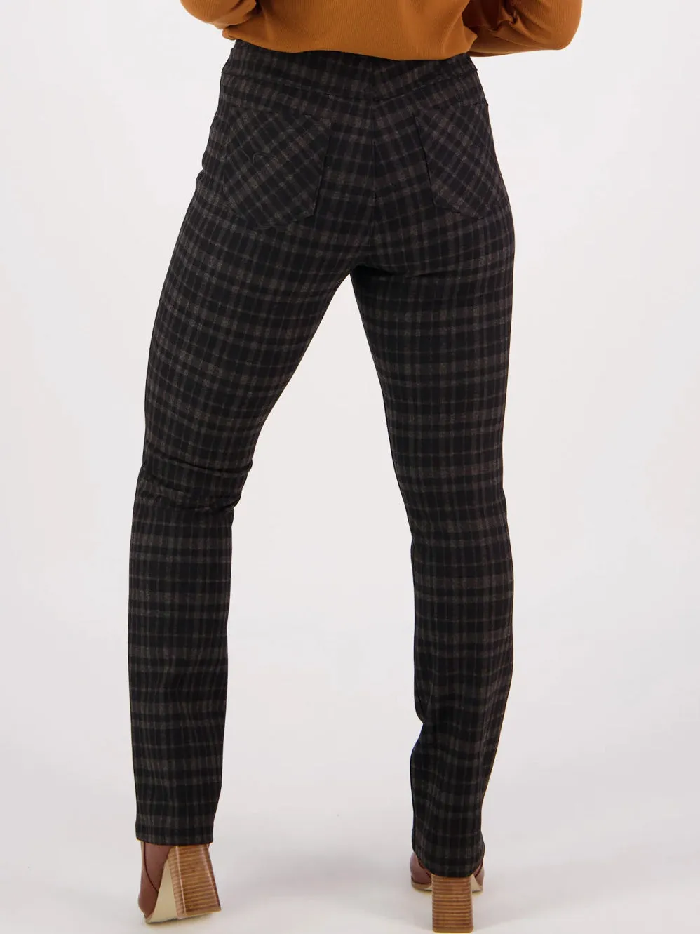 VASSALLI SLIM PRINTED PULL ON PANT