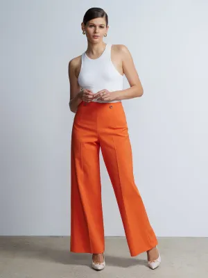 Wide Leg Sailor Button Pant