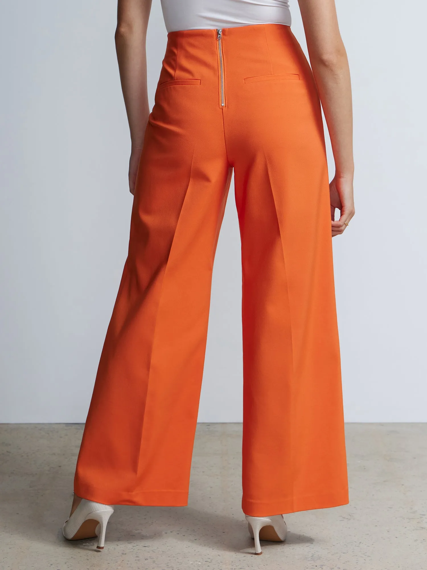 Wide Leg Sailor Button Pant