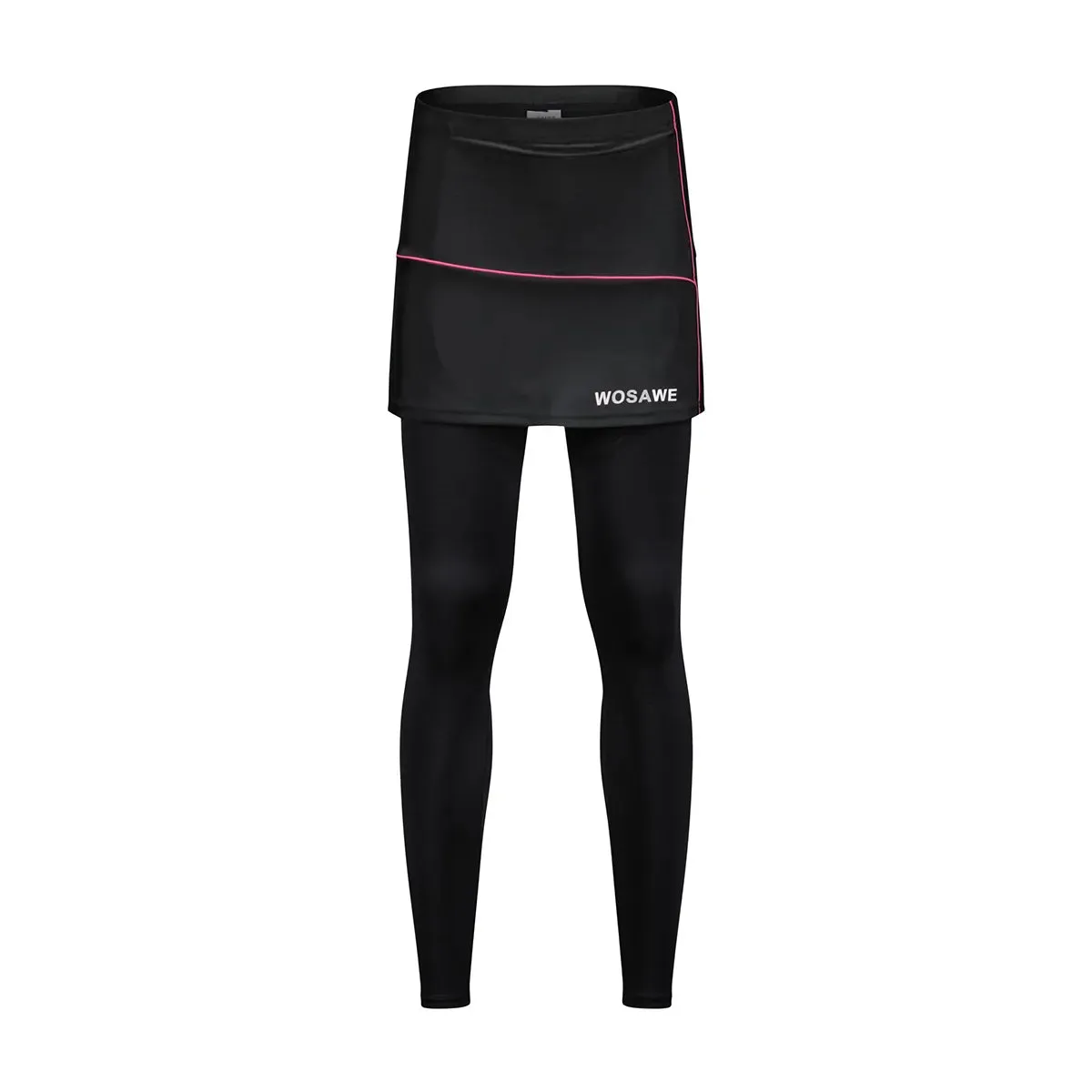 Women's Cycling Pants with skirt 3D Padded Breathable Reflective MTB Biking Tights Bicycle Long Leggings Sports Trousers