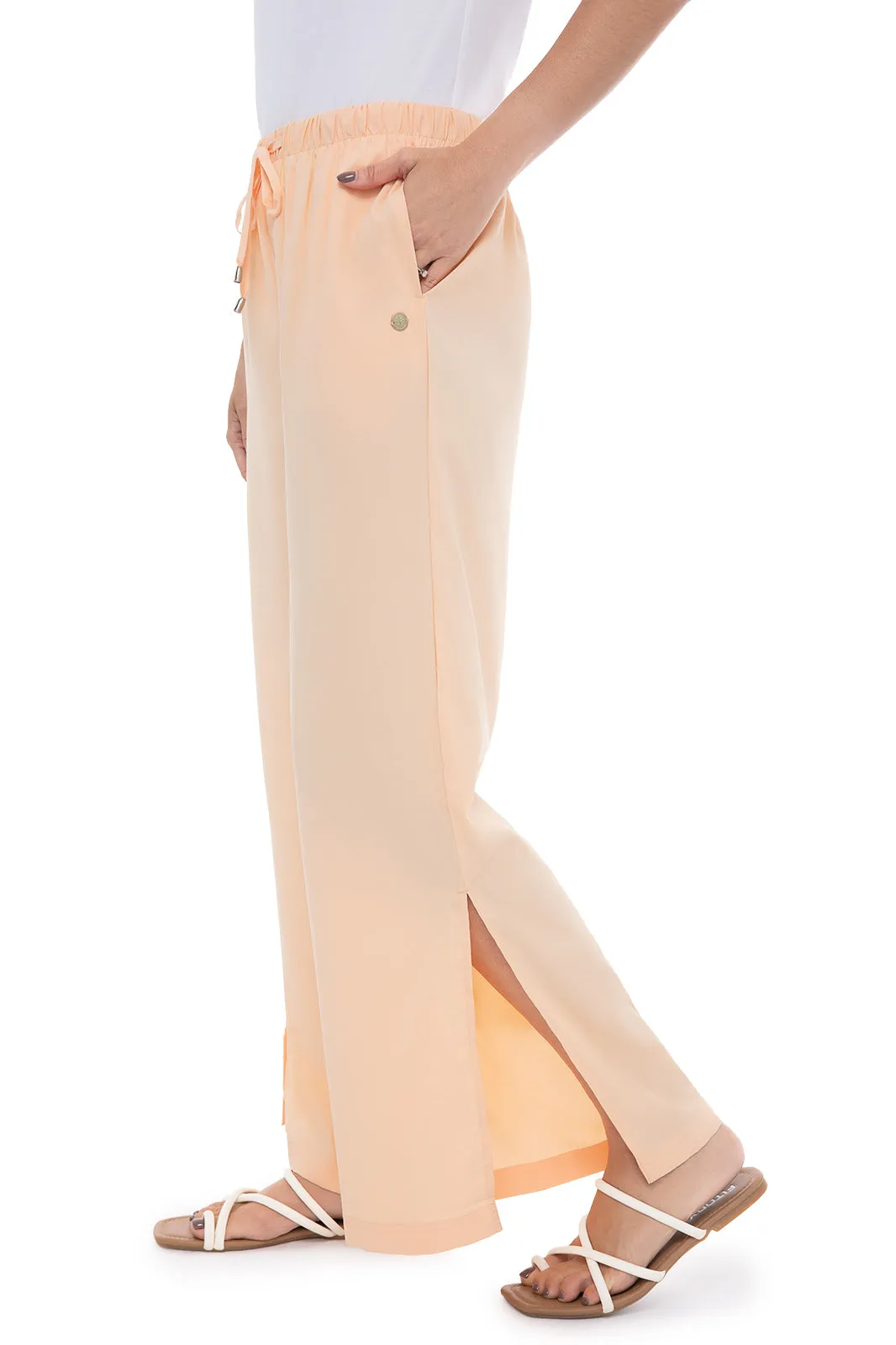 Women's Petra Wide Leg Pants | Peach Fuzz