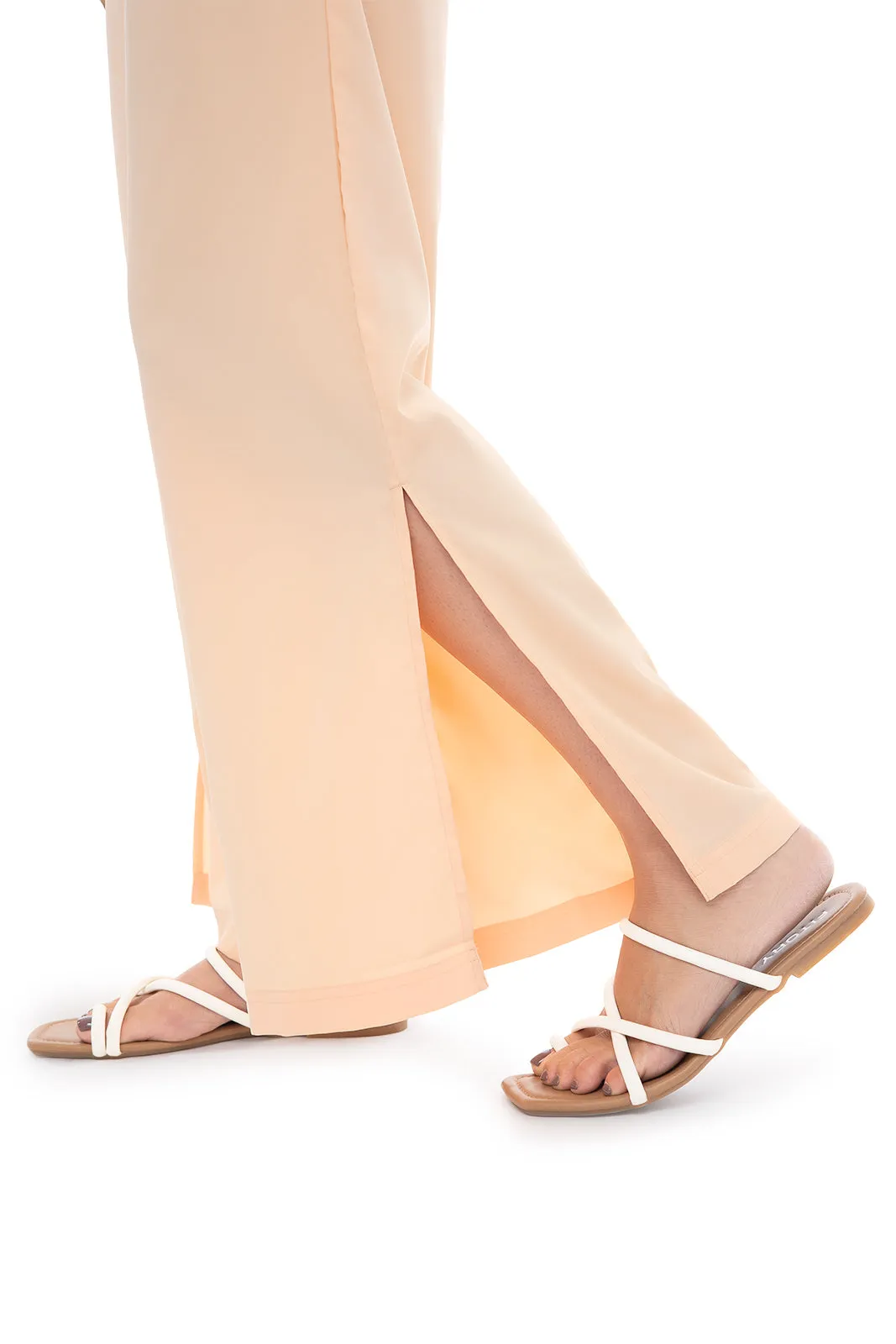 Women's Petra Wide Leg Pants | Peach Fuzz