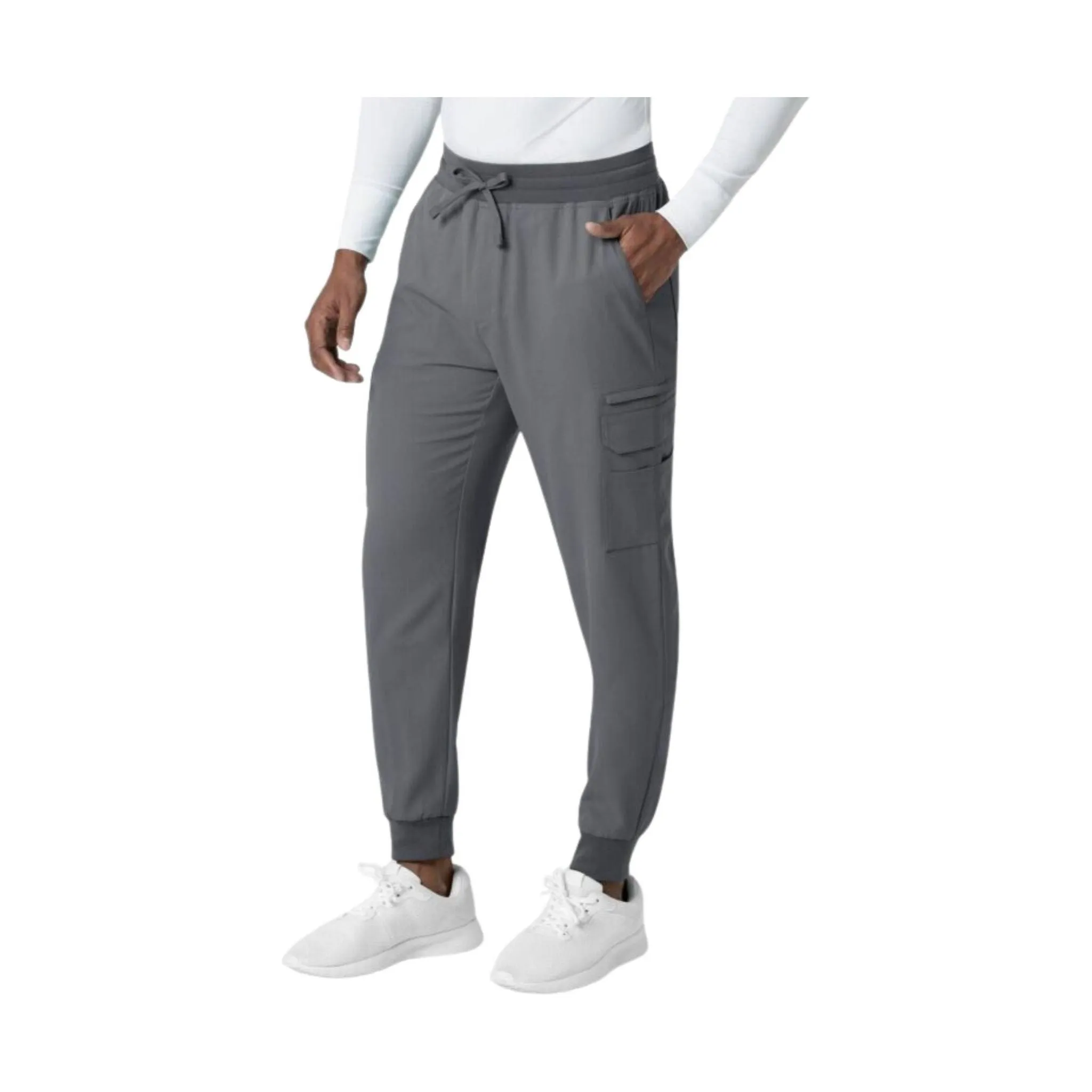 WonderWink Men's Utility Jogger Scrub Pant - Pewter